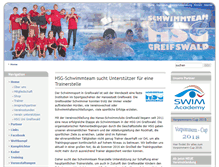 Tablet Screenshot of hsg-schwimmteam.de